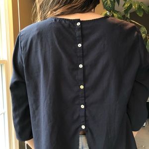 CUTE NAVY BLUE BLOUSE